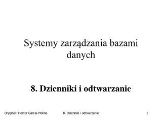 Systemy zarządzania bazami danych