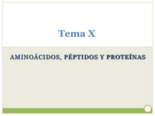 Tema X