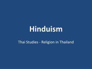 Hinduism