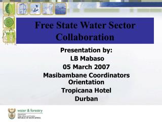 Free State Water Sector Collaboration