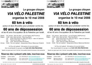 60 km à vélo autour et dans Bruxelles pour protester contre les