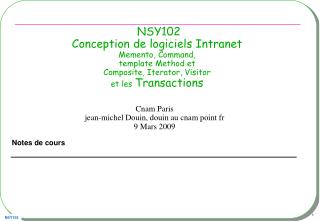 Notes de cours