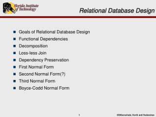 Relational Database Design