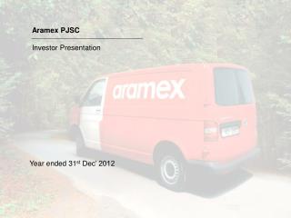 Aramex PJSC Investor Presentation