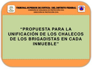 TRIBUNAL SUPERIOR DE JUSTICIA DEL DISTRITO FEDERAL COMISIÓN DE VIGILANCIA DE PROTECCIÓN CIVIL