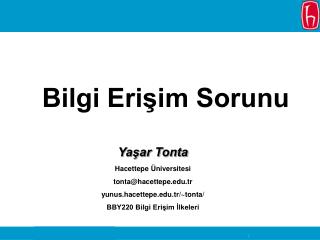 Bilgi Erişim Sorunu