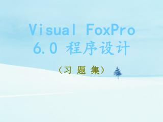 Visual FoxPro 6.0 程序设计
