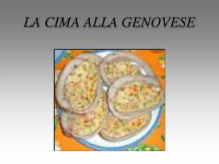 LA CIMA ALLA GENOVESE