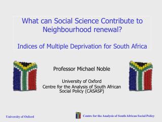 Professor Michael Noble University of Oxford