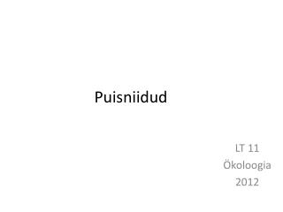 Puisniidud