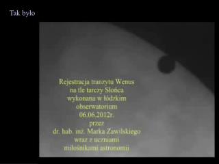Tak było