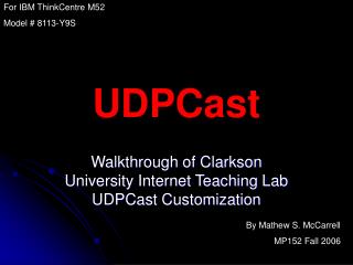 UDPCast