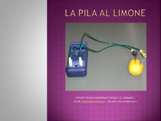 La pila al limone