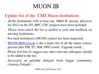 MUON IB