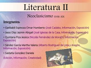 Literatura II