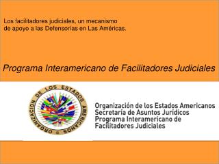 Facilitadores Judiciales