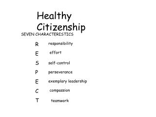 Healthy Citizenship