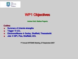 WP1 Objectives