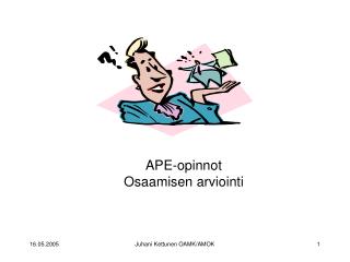 APE-opinnot Osaamisen arviointi