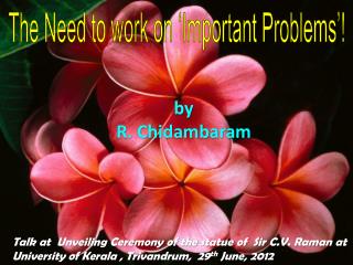 by R. Chidambaram