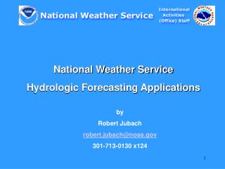 National Weather Service Hydrologic Forecasting Applications