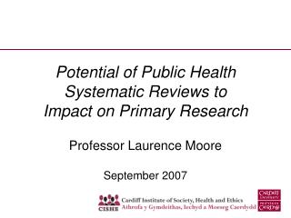 Potential of Public Health Systematic Reviews to Impact on Primary Research