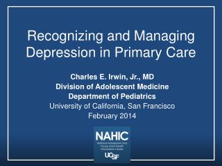 Recognizing and Managing Depression in Primary Care