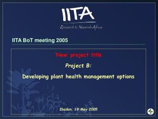 IITA BoT meeting 2005
