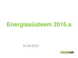 Energiasüsteem 2016.a