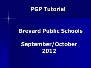 PGP Tutorial