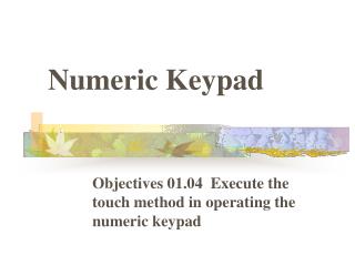 Numeric Keypad