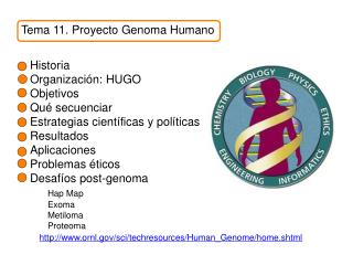 Tema 11. Proyecto Genoma Humano