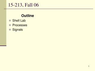 15-213, Fall 06