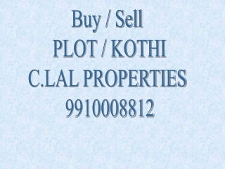 Residential Plots/Kothi in Noida.9910008812