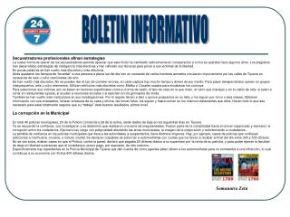 BOLETIN INFORMATIVO