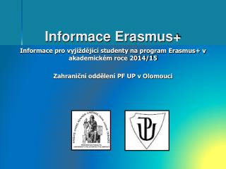 Informace Erasmus+