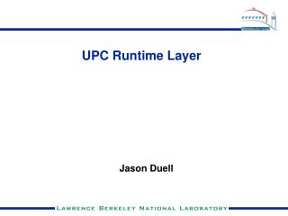 UPC Runtime Layer