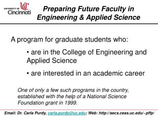 Preparing Future Faculty in Engineering &amp; Applied Science