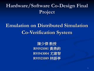 Hardware/Software Co-Design Final Project