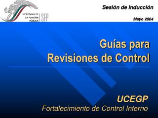 UCEGP Fortalecimiento de Control Interno