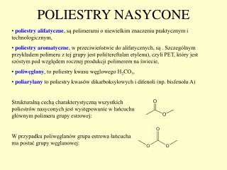 POLIESTRY NASYCONE
