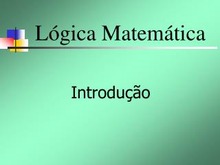 Lógica Matemática