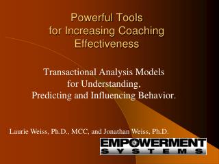 Powerful Tools for Increasing Coaching Effectiveness