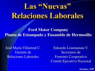 Las “Nuevas” Relaciones Laborales