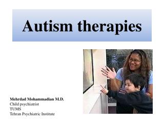 Autism therapies