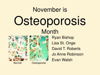 November is Osteoporosis Month