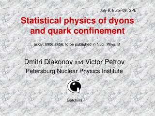 Statistical physics of dyons and quark confinement