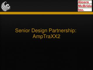 Senior Design Partnership:  AmpTraXX2