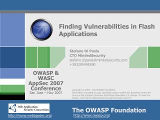 Finding Vulnerabilities in Flash Applications