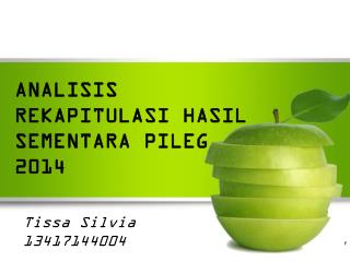 ANALISIS REKAPITULASI HASIL SEMENTARA PILEG 2014